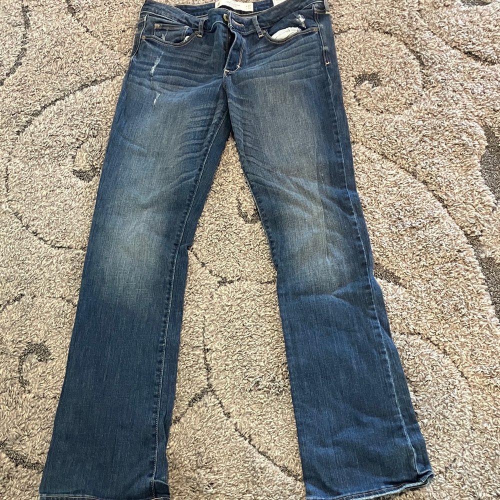 Abercrombie & Fitch Dark Blue Boot Cut Jeans